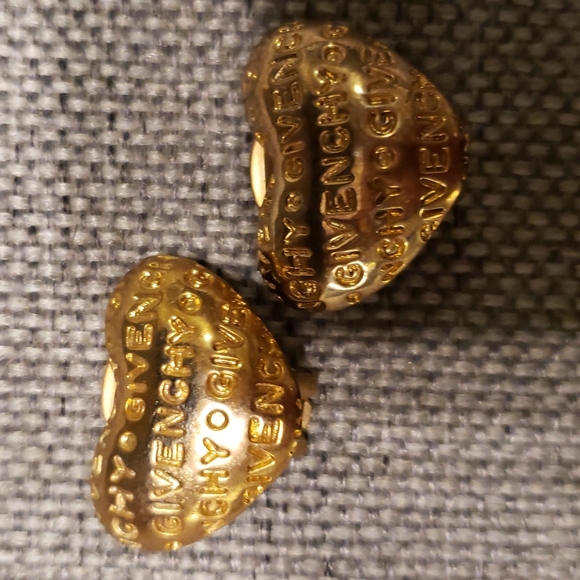 Givenchy Jewelry - Givenchy gold tone heart earrings